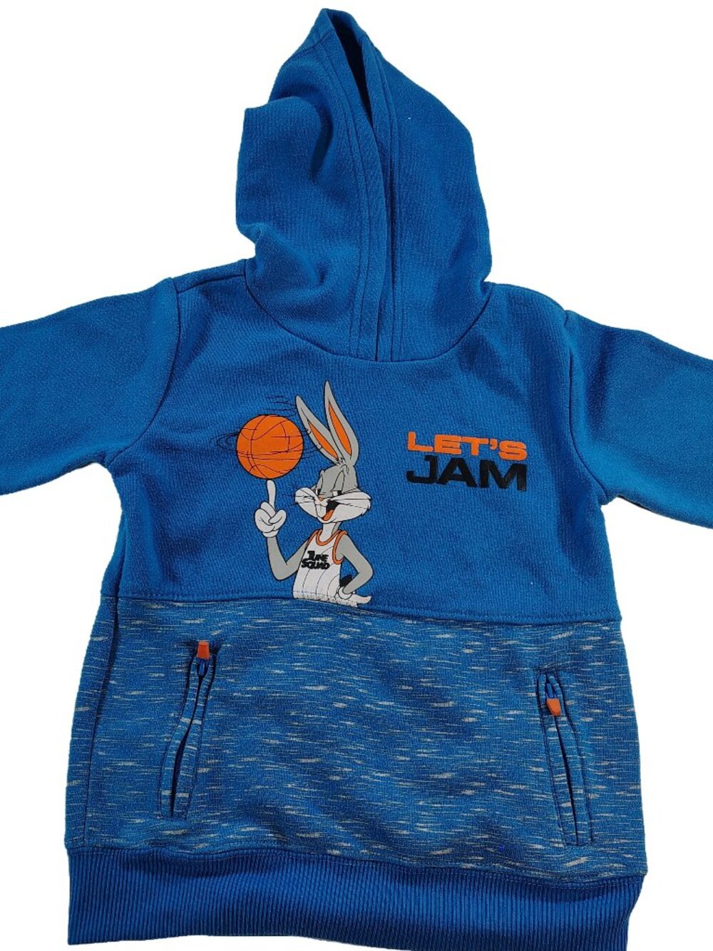 Boy's 5T Blue Bugs Bunny Space Jam A New Legacy Pocketed Hoodie